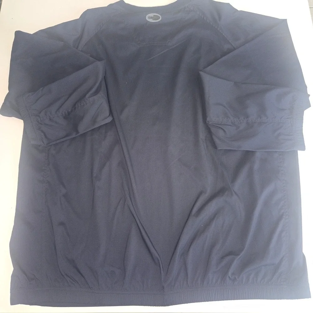 Adidas Mens ClimaProof V-Neck Windshirt Navy Blue Golf Pullover 2XL